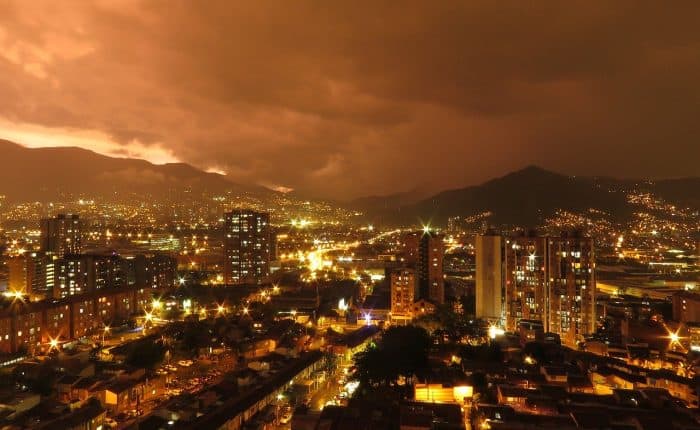 Sunset in Medellin, Colombia