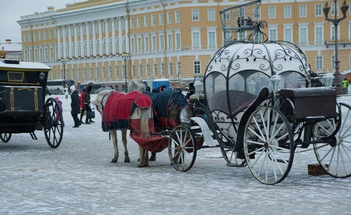 Horse & Buggy in St. Petersburg, Russia