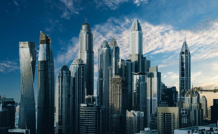 view of highrise buildings in dubai