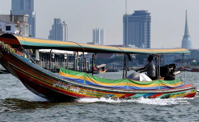 Boat on the water in Thailand