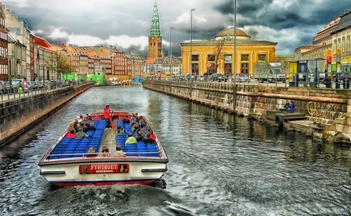 boat in the water in Denmark