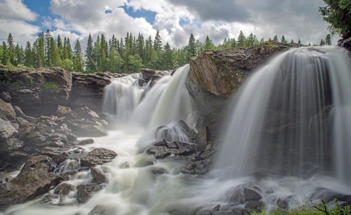 Sweden waterfalls
