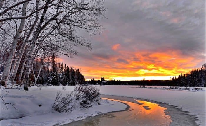 Canadian Winter Sunset