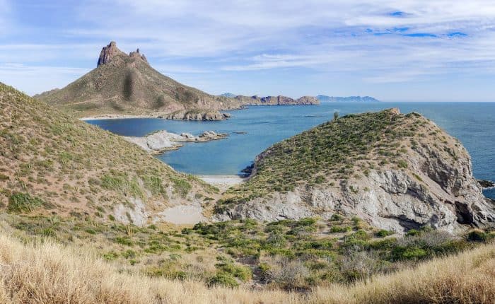 view of the stunning ocean from a high point