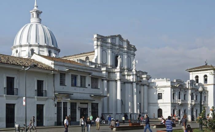 white old building in Popayan colombia