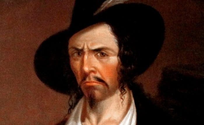 portrait of pirate Jean Lafitte