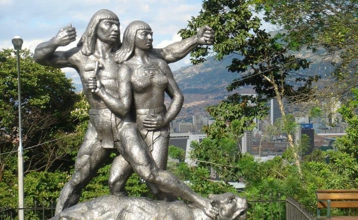 2 sculptures in Medellin, Colombia