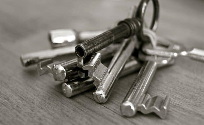 Set of old fashioned keys
