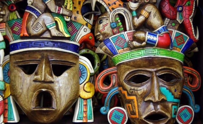 Wooden masks from Mexico