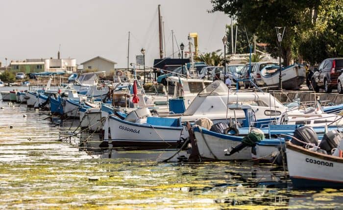 bunch of boats in Bulgaria