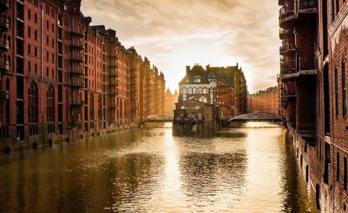 scenic view of building in Hamburg Germany