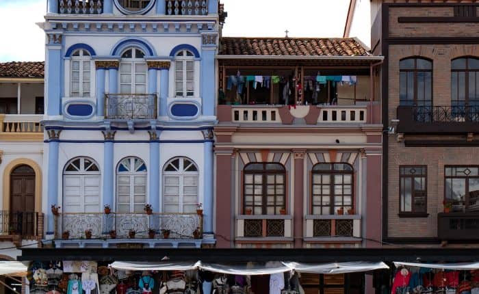 Store front market in Ecuador