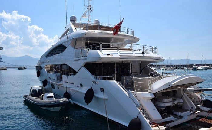 Luxury Yacht with toys