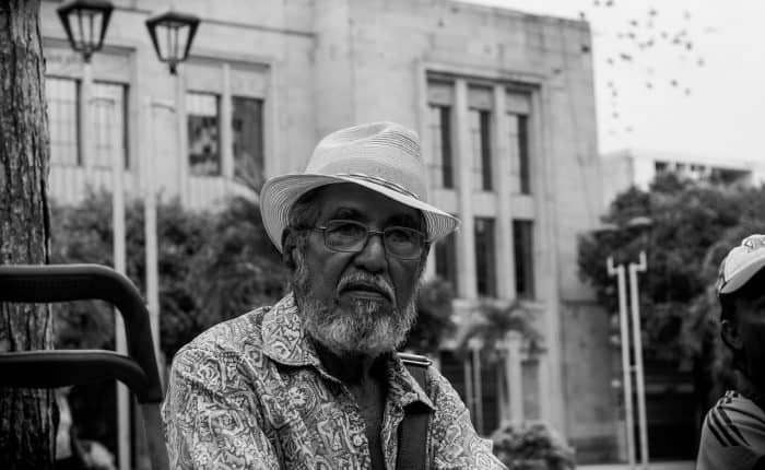 Old man in Colombia