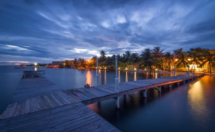 Docks in Belize