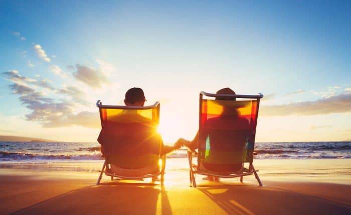 two chairs on the beach