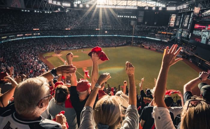 People at a sporting event